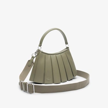  Lacoste Small Lenglen Kadın Deri Haki Omuz Çantası