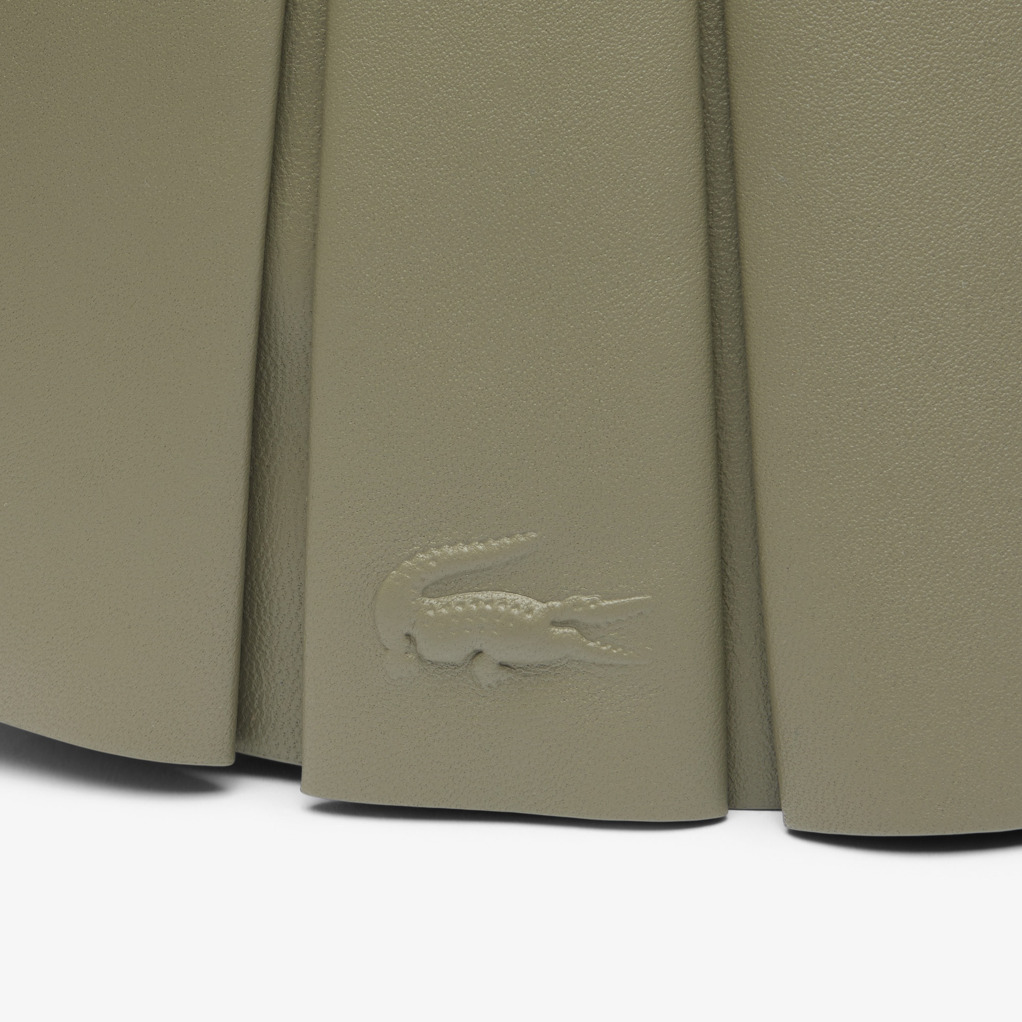 Lacoste Small Lenglen Kadın Deri Haki Omuz Çantası