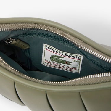  Lacoste Small Lenglen Kadın Deri Haki Omuz Çantası