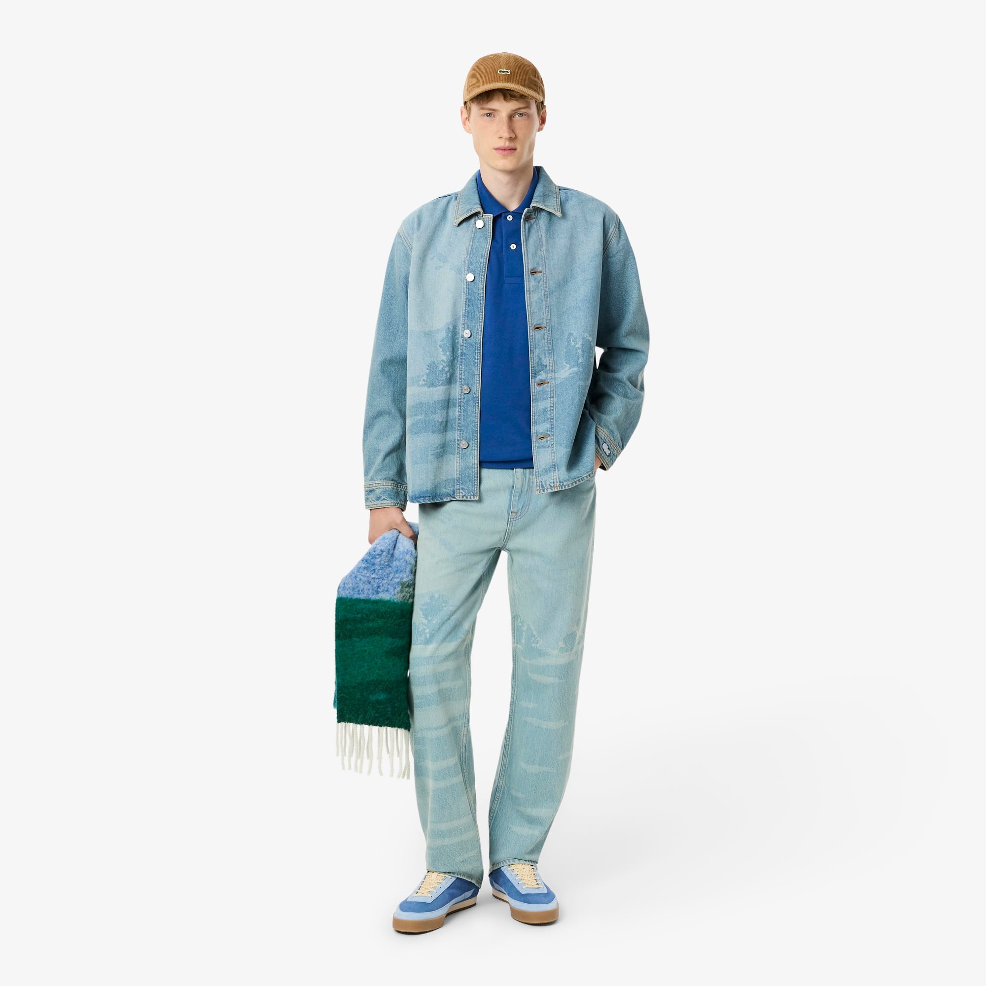 L.12.12 Erkek Classic Fit Koyu Mavi Polo