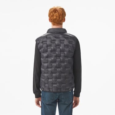  Lacoste Erkek Dik Yaka Kapitone Siyah Yelek