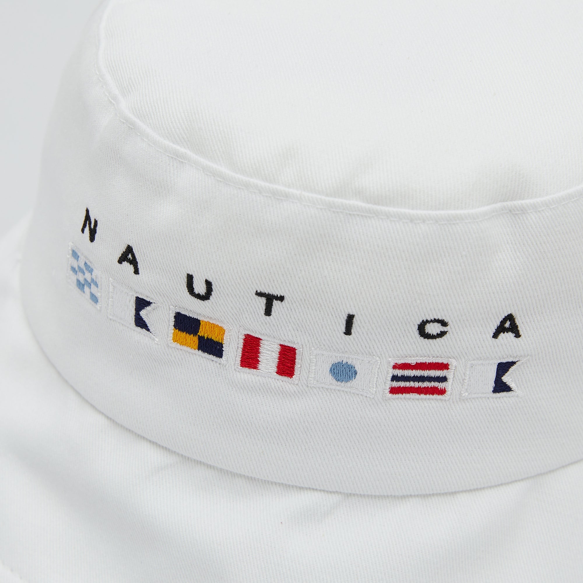 Nautica Unisex Beyaz Baskılı Şapka