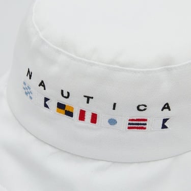  Nautica Unisex Beyaz Baskılı Şapka