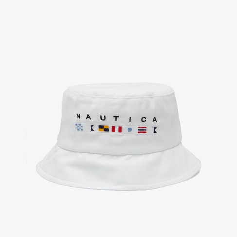  Nautica Unisex Beyaz Baskılı Şapka