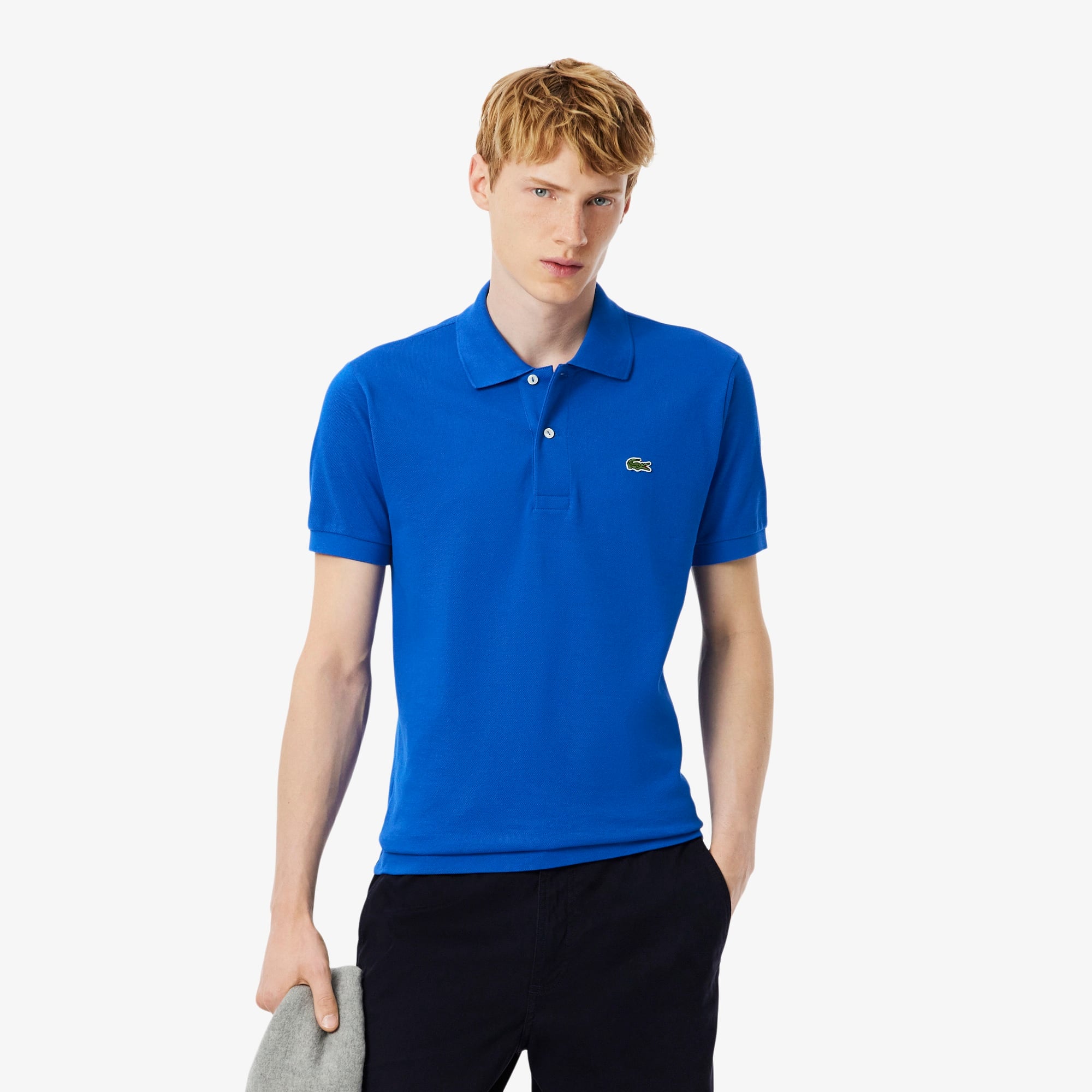 L.12.12 Erkek Classic Fit Koyu Mavi Polo