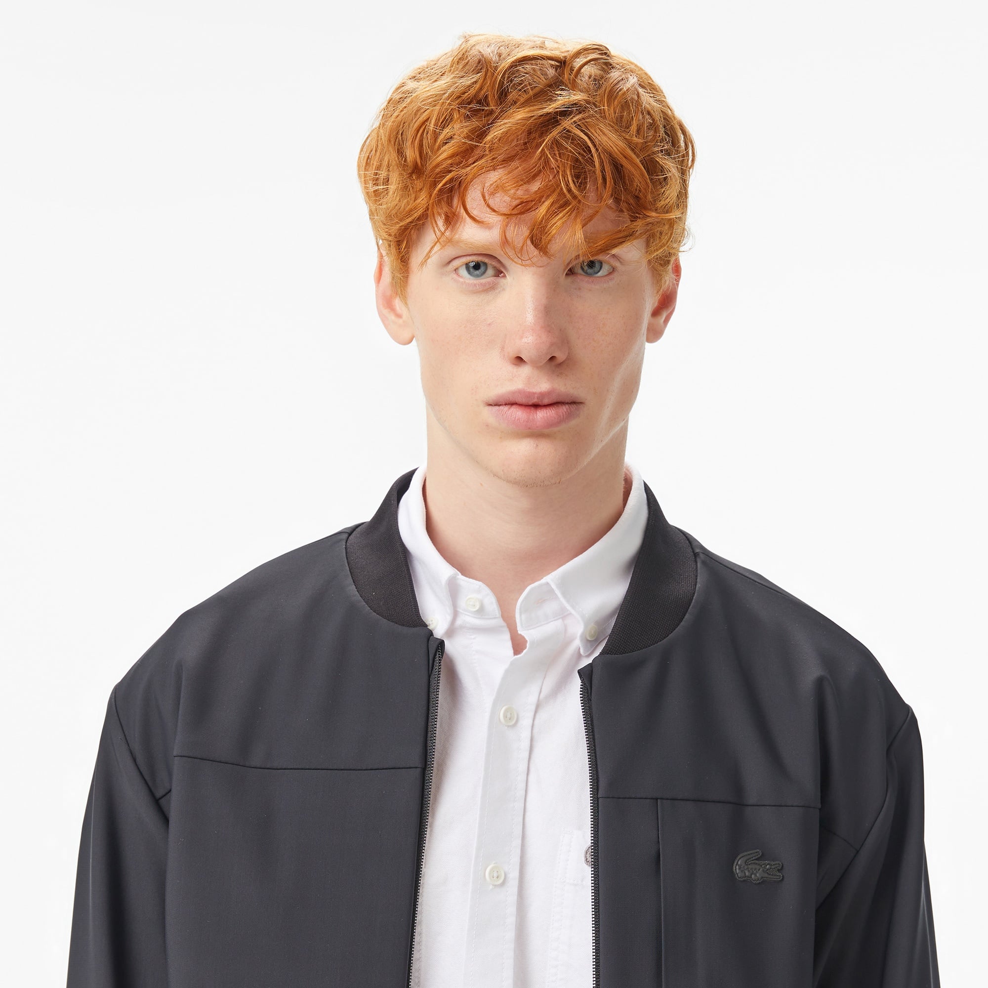 Lacoste Erkek Hakim Yaka Siyah Bomber Ceket