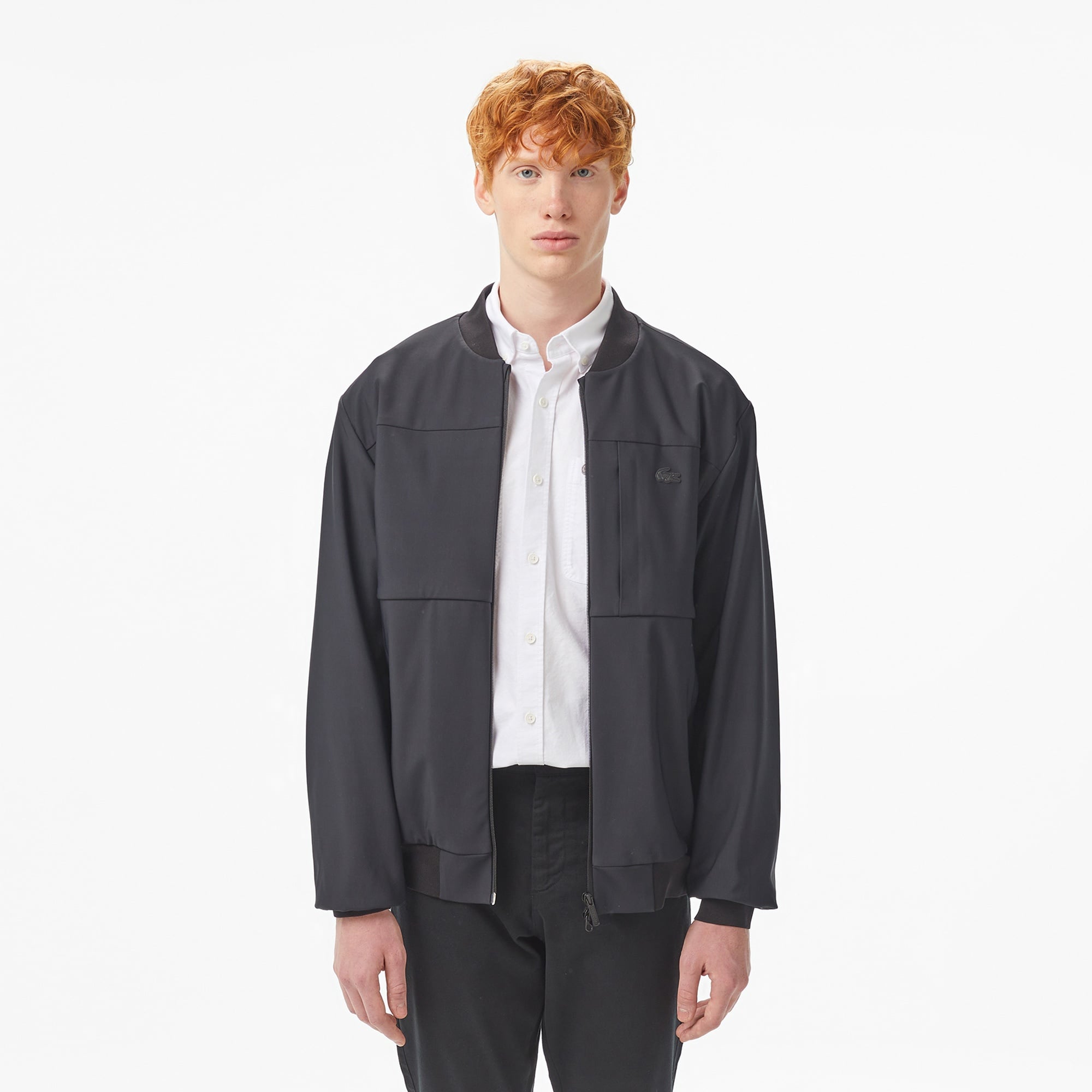 Lacoste Erkek Hakim Yaka Siyah Bomber Ceket