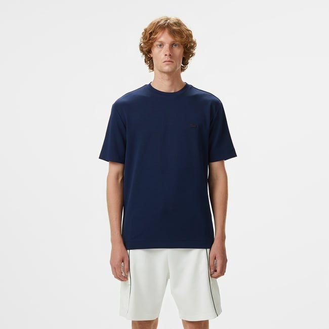  Lacoste Erkek Oversize Fit Bisiklet Yaka Lacivert T-Shirt