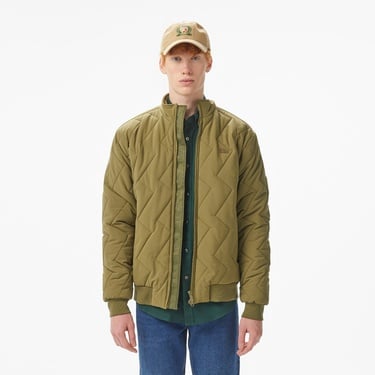  Lacoste Erkek Dik Yaka Kapitone Haki Mont