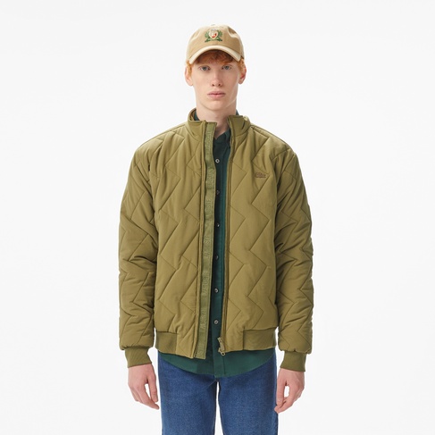  Lacoste Erkek Dik Yaka Kapitone Haki Mont