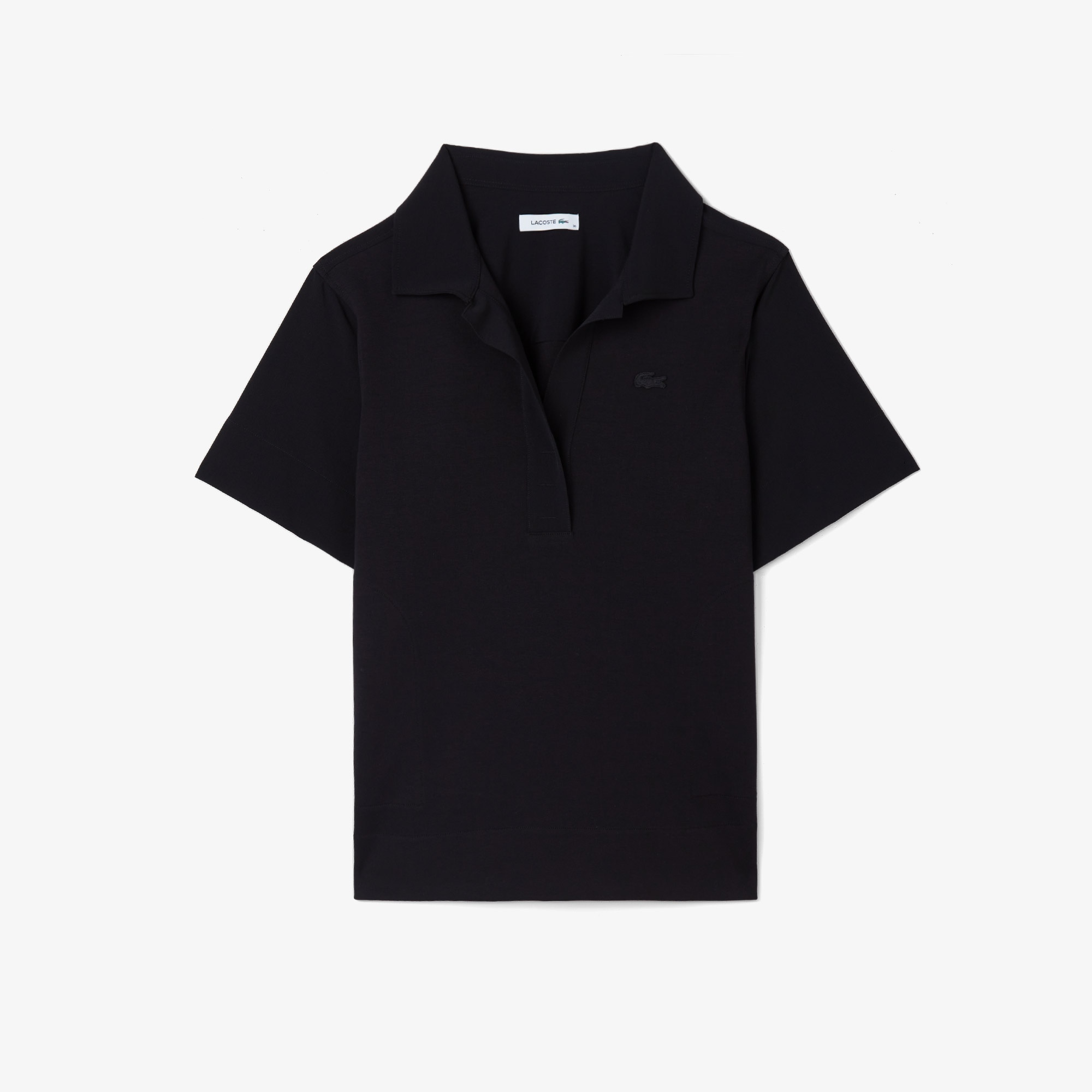 Kadın Truvakar Kollu Siyah Polo