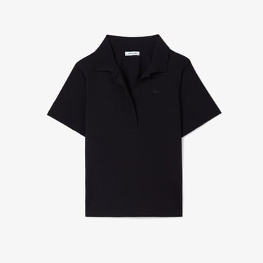  Kadın Truvakar Kollu Siyah Polo