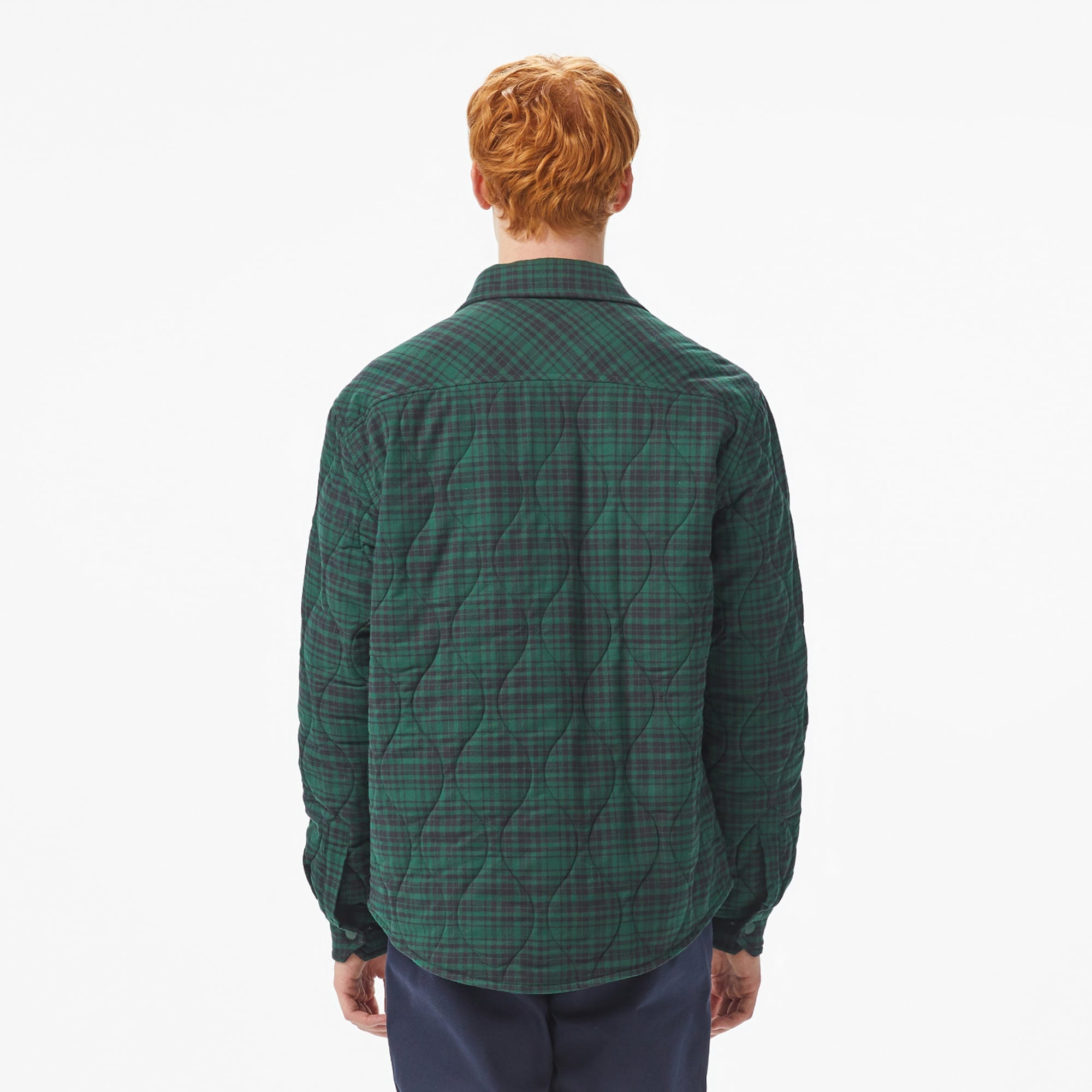 Lacoste Erkek Relaxed Fit Kareli Yeşil Gömlek