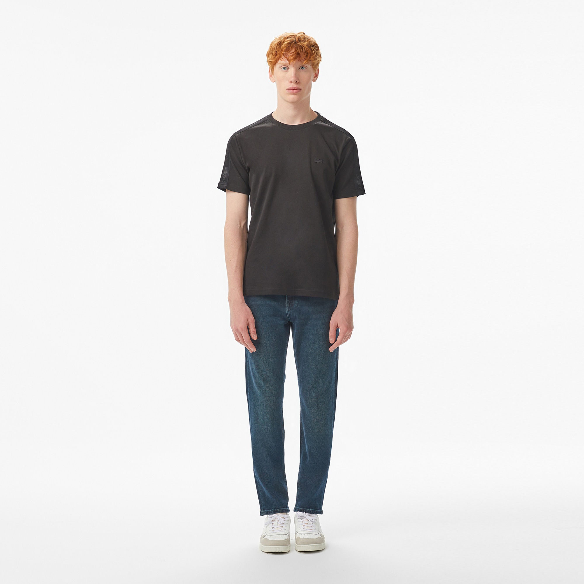 Lacoste Erkek Regular Fit Bisiklet Yaka Siyah T-Shirt
