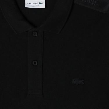  Lacoste Erkek Regular Fit Uzun Kollu Siyah Polo