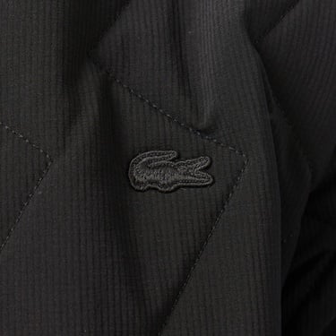  Lacoste Erkek Dik Yaka Kapitone Siyah Mont