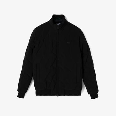  Lacoste Erkek Dik Yaka Kapitone Siyah Mont