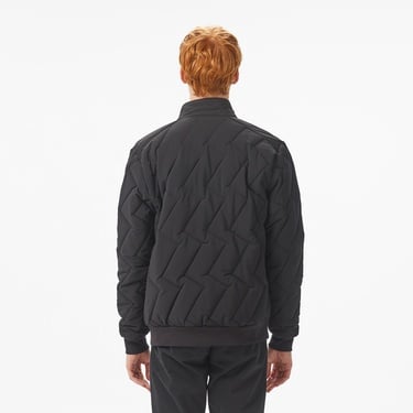  Lacoste Erkek Dik Yaka Kapitone Siyah Mont