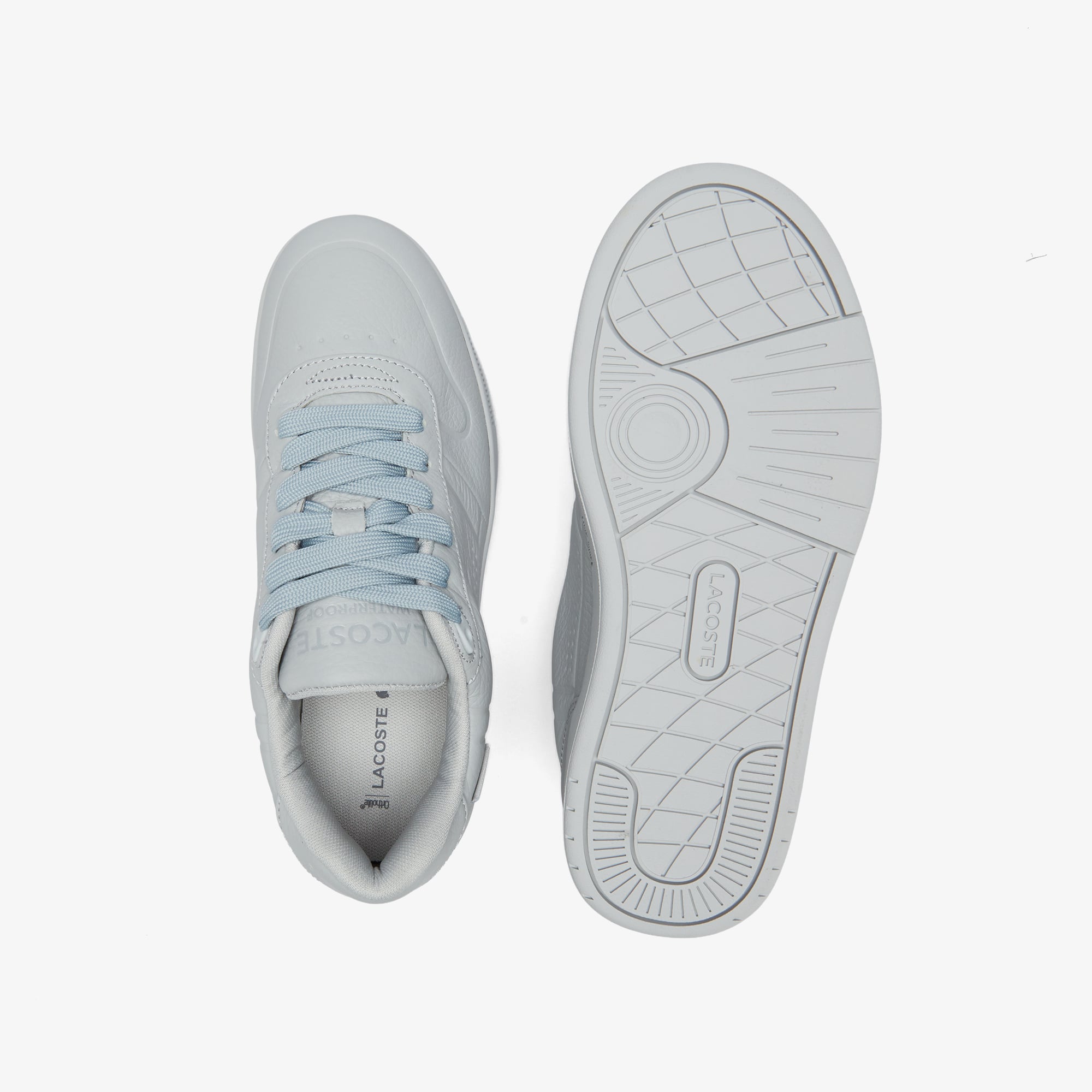 Lacoste Lacoste T-Clip Shield Kadın Açık Gri Sneaker | FashFed Gri - 5. görsel