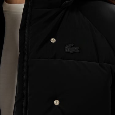  Lacoste Kadın Kapüşonlu Siyah Yelek