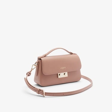  Lacoste Champs-Élysées Kadın Deri Açık Pembe Omuz Çantası