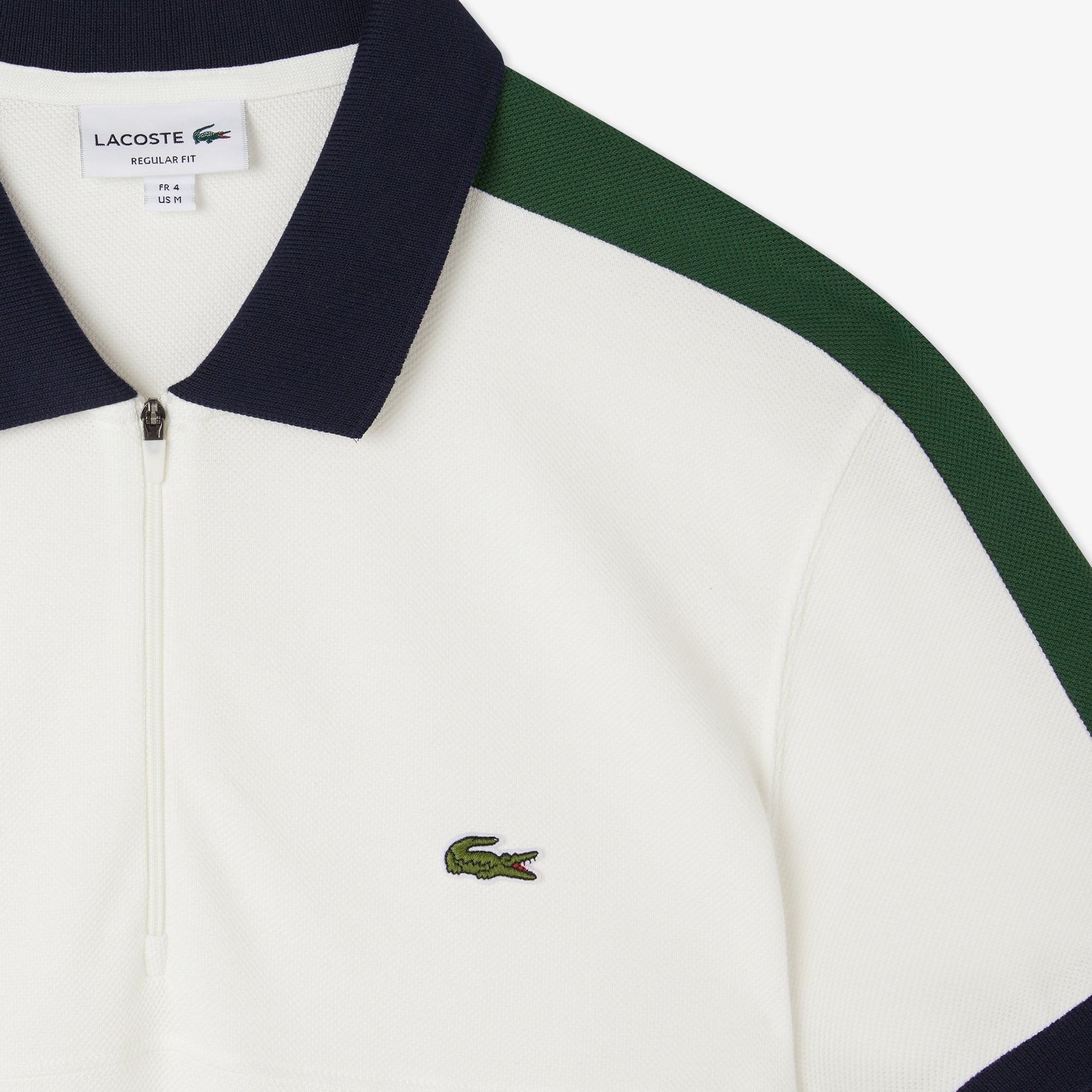 Lacoste Erkek Regular Fit Renk Bloklu Beyaz Polo