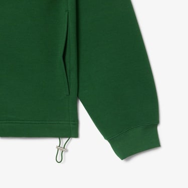  Lacoste Erkek Loose Fit Kapüşonlu Yeşil Sweatshirt