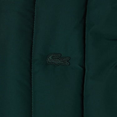  Lacoste Erkek Dik Yaka Koyu Yeşil Yelek