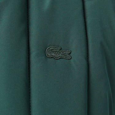  Lacoste Erkek Dik Yaka Koyu Yeşil Yelek