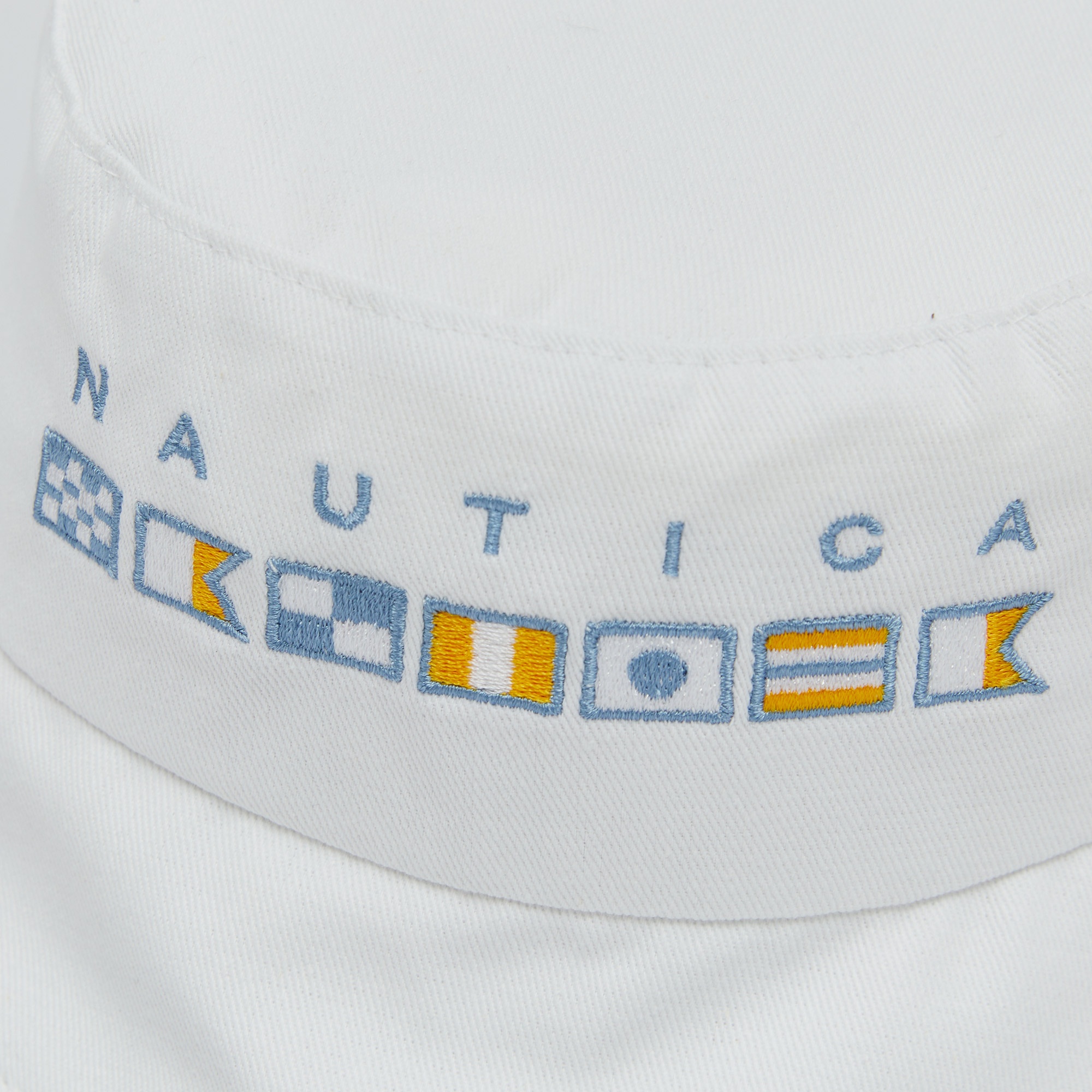 Nautica Unisex Beyaz Baskılı Şapka