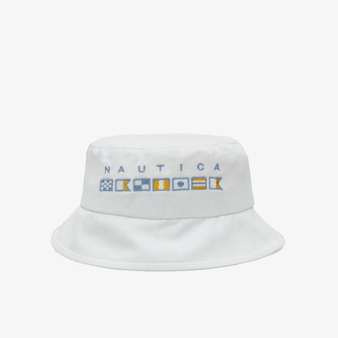  Nautica Unisex Beyaz Baskılı Şapka