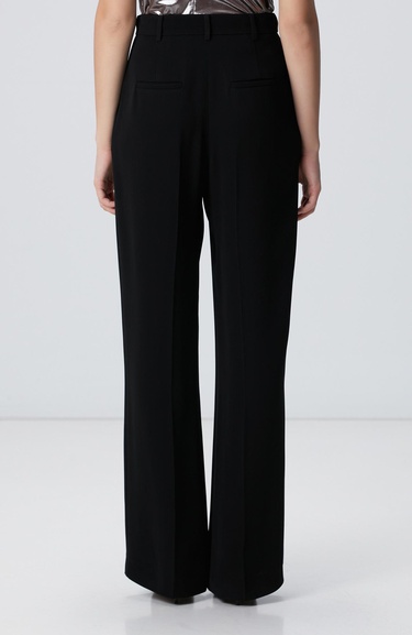  Network Kadın Siyah Pileli Pantolon