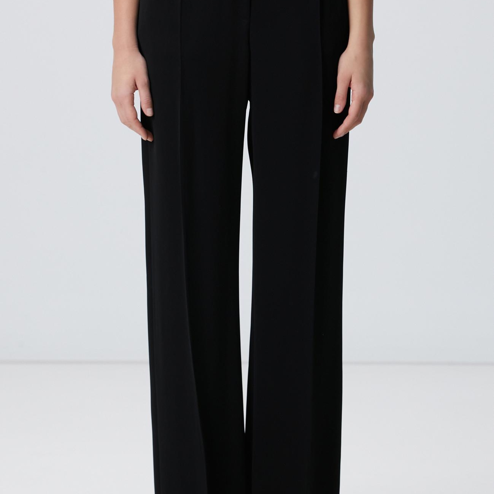 Network Kadın Siyah Pileli Pantolon