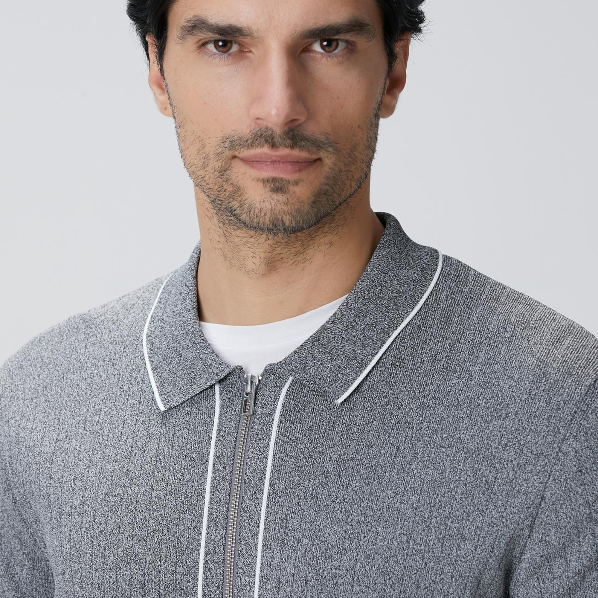 Network Erkek Gri Melanj Rayon Hırka