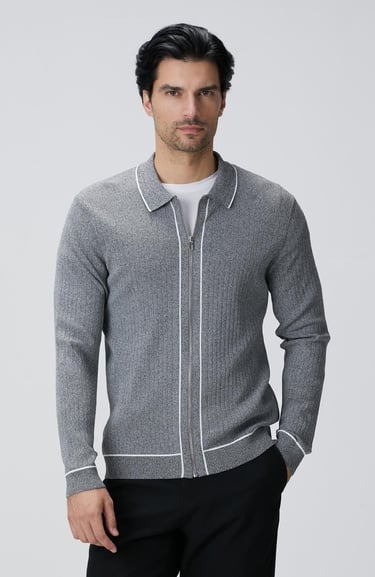  Network Erkek Gri Melanj Rayon Hırka