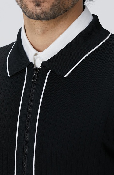  Network Erkek Siyah Melanj Rayon Hırka