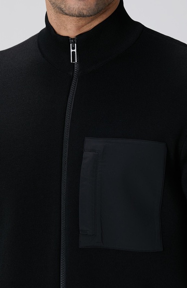  Network Erkek N-Tech Siyah Triko Mont