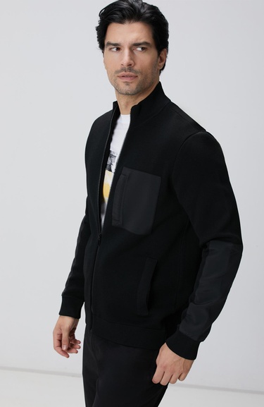  Network Erkek N-Tech Siyah Triko Mont