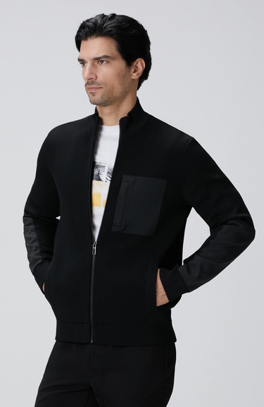  Network Erkek N-Tech Siyah Triko Mont