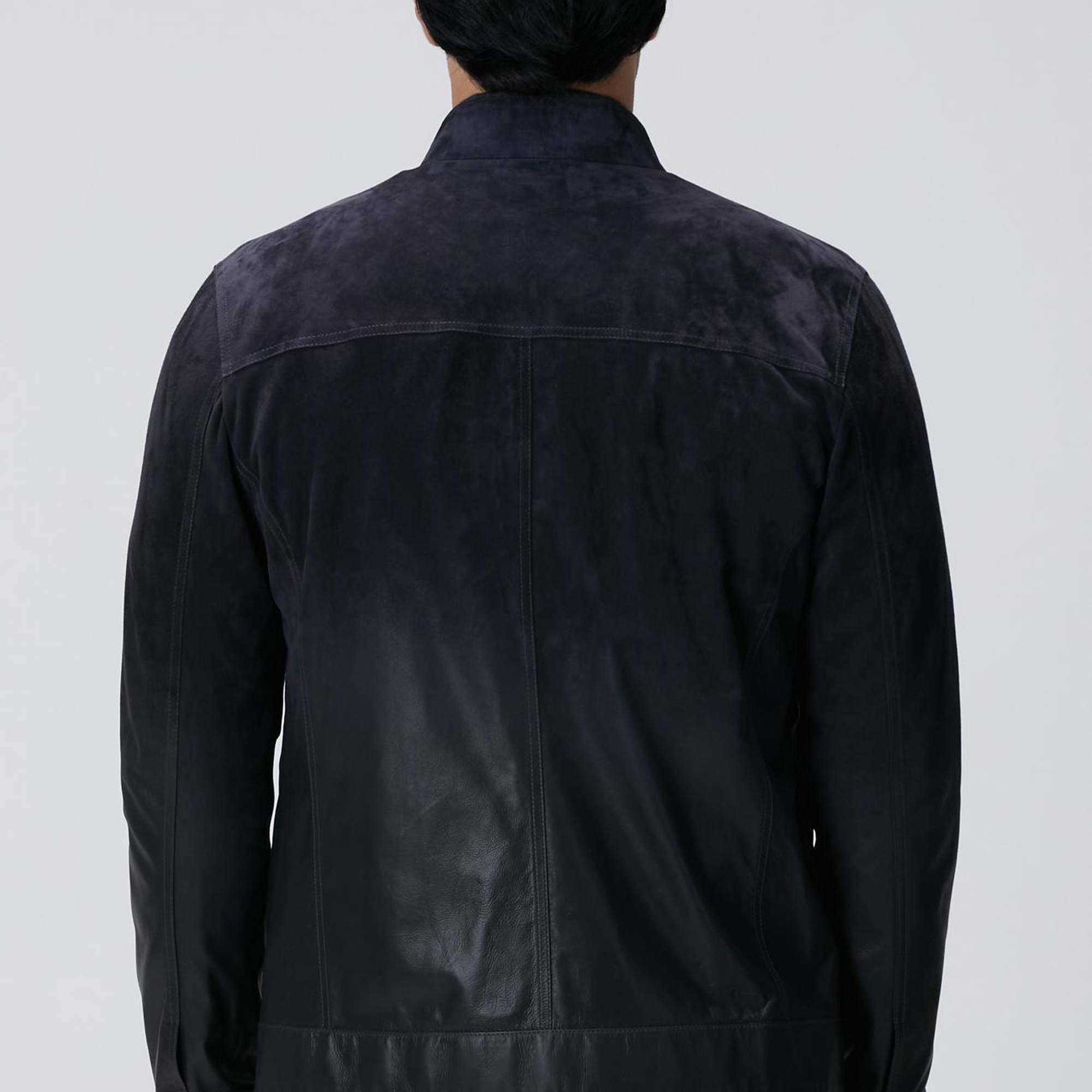 Network Erkek Lacivert Degradeli Deri Mont