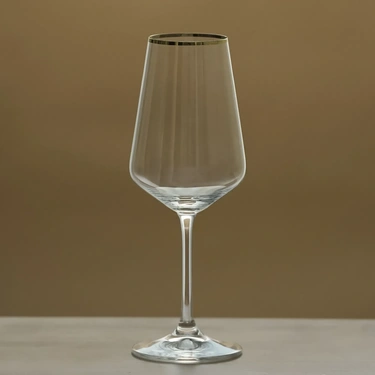  Meringue Kristal Beyaz Şarap Kadehi 350 cc