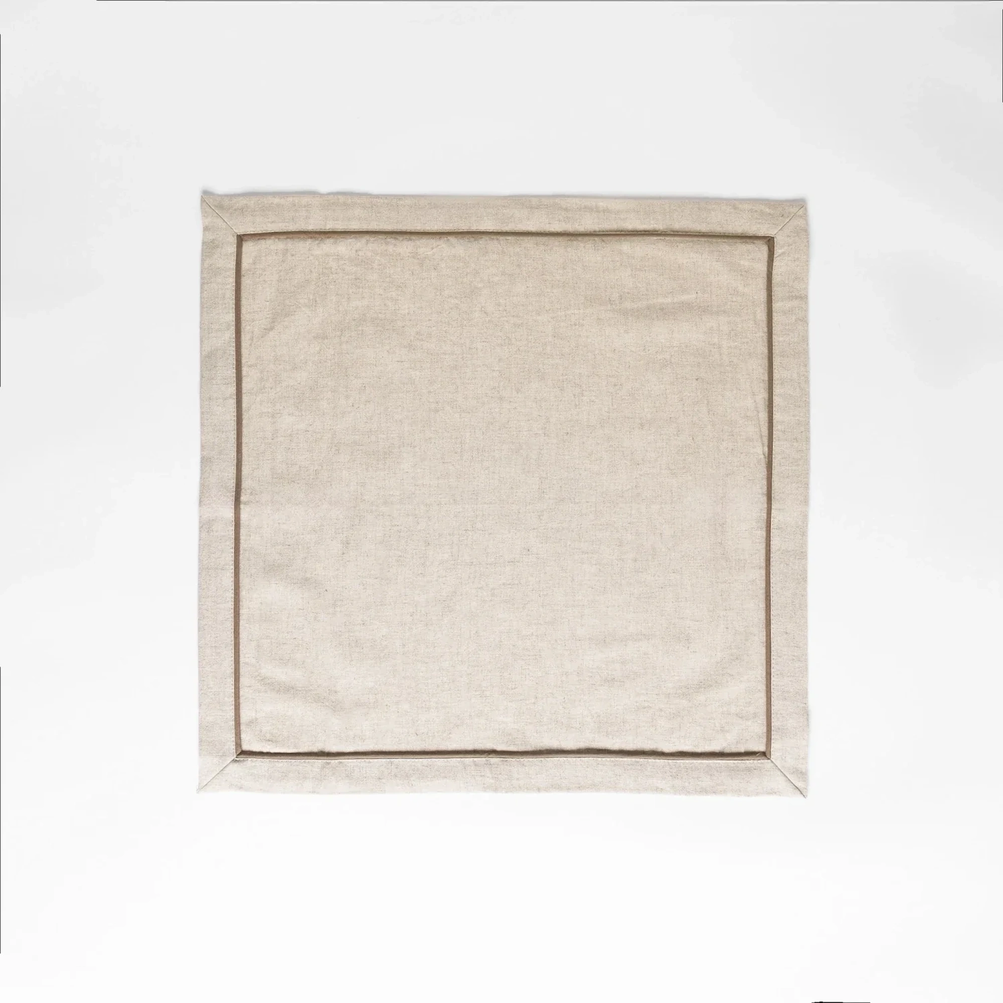 Lucca 2' li Pamuk Keten Biyeli Peçete Ekru 40x45 cm