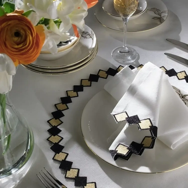  Matilda 2'li Peçete Beyaz 40x40 cm