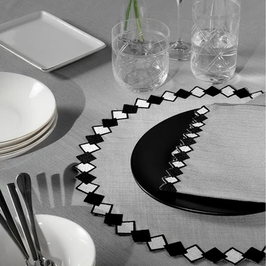  Matilda 2'li Peçete Gri 40x40 cm