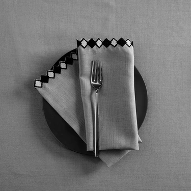  Matilda 2'li Peçete Gri 40x40 cm