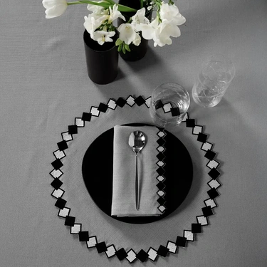  Matilda 2'li Peçete Gri 40x40 cm