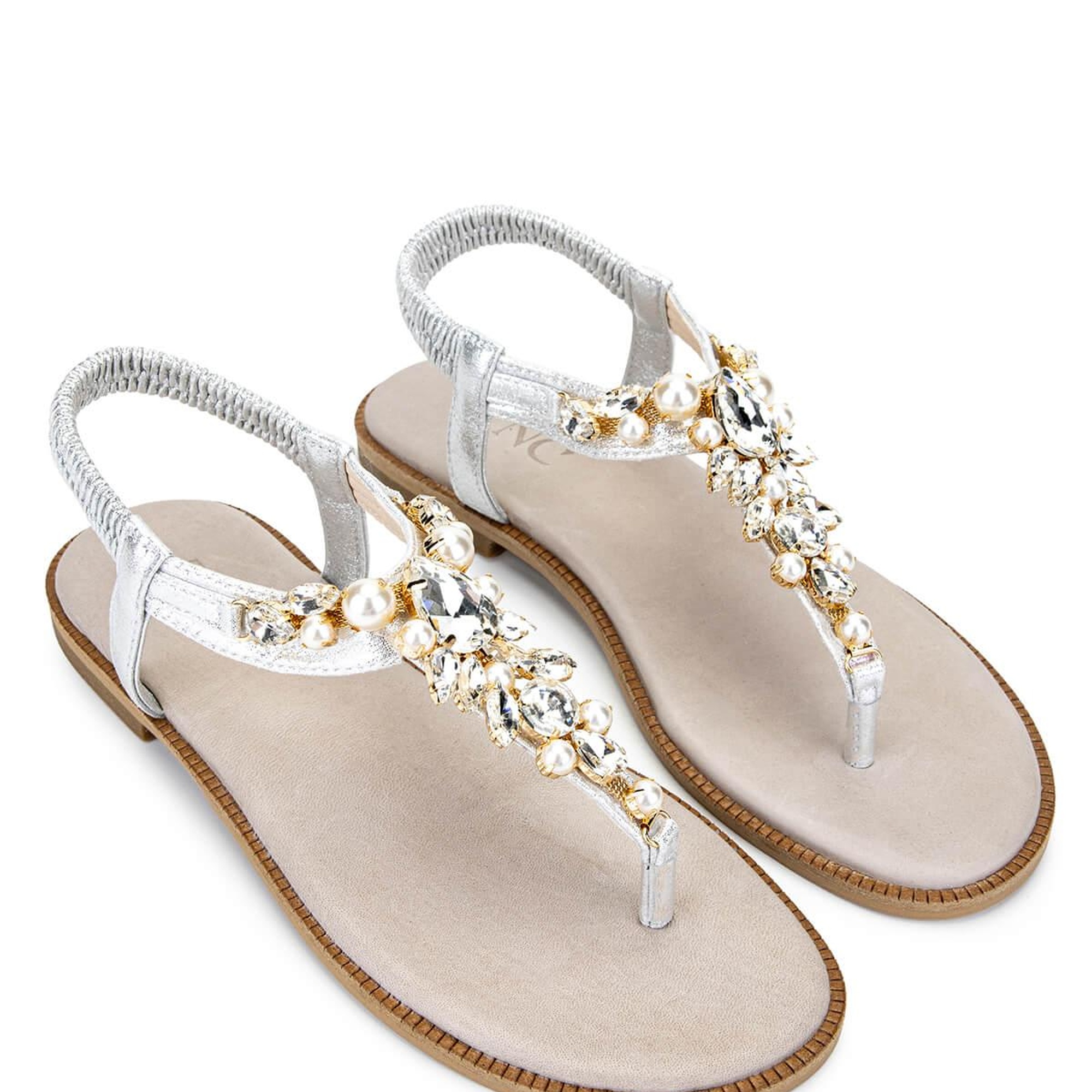 Tamer Tanca Kadın Suni Deri  Gri Parmak Arası Sandalet