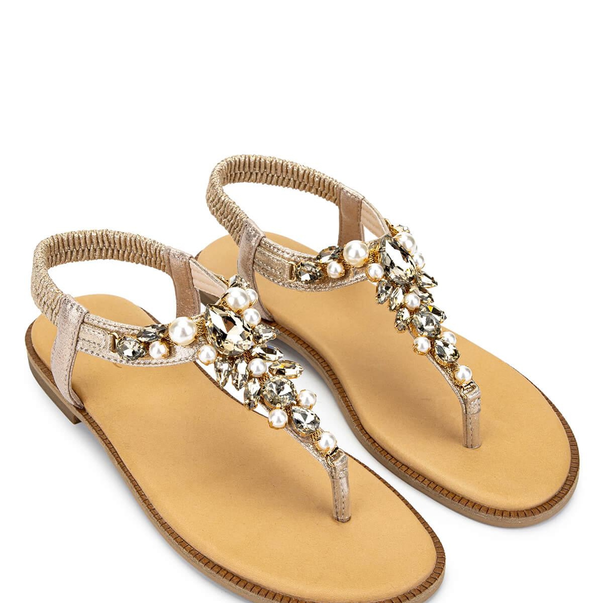 Tamer Tanca Kadın Suni Deri Sarı Parmak Arası Sandalet