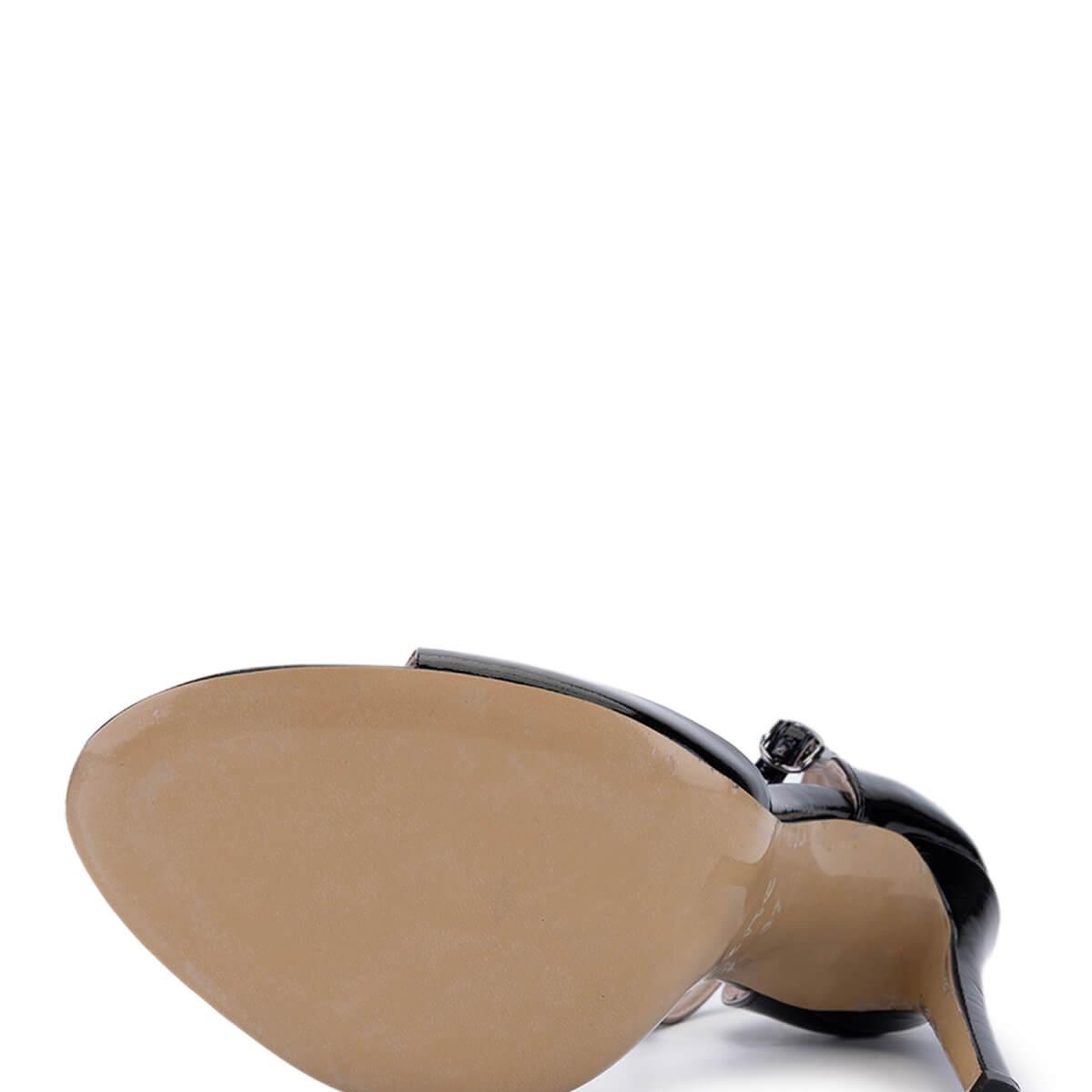 Tamer Tanca Kadın Hakiki Deri Siyah Rugan Topuklu Ayakkabı