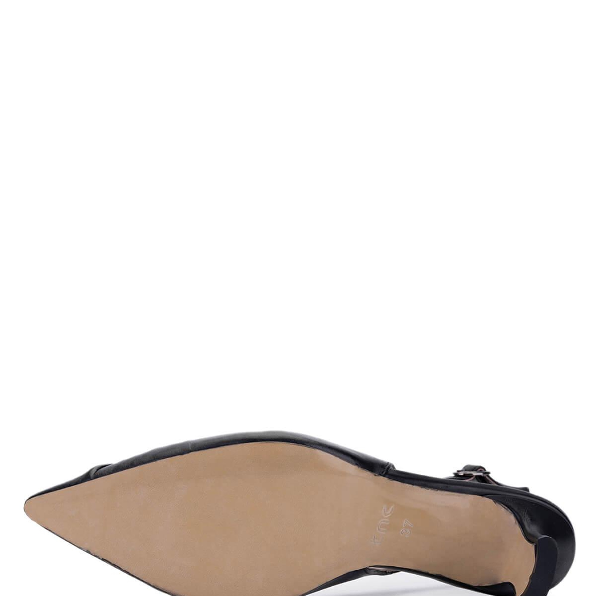 Tamer Tanca Kadın Hakiki Deri Siyah Deri Topuklu Ayakkabı